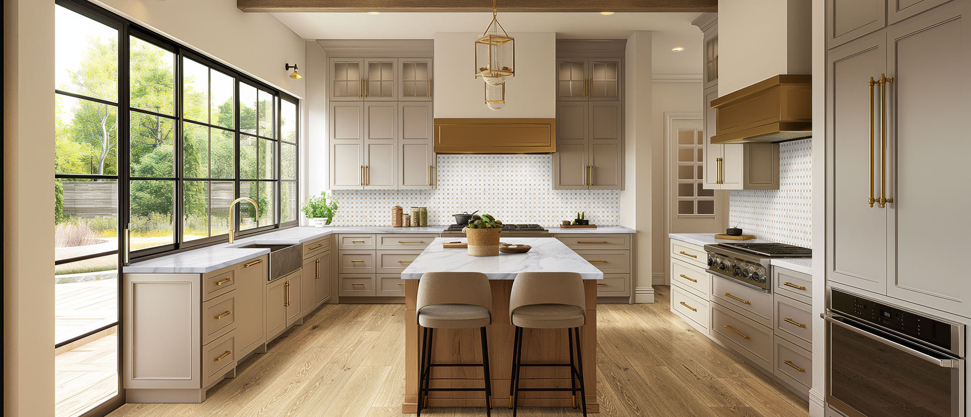 Calacatta Castana by MSI Surfaces available at Aqua Kitchen