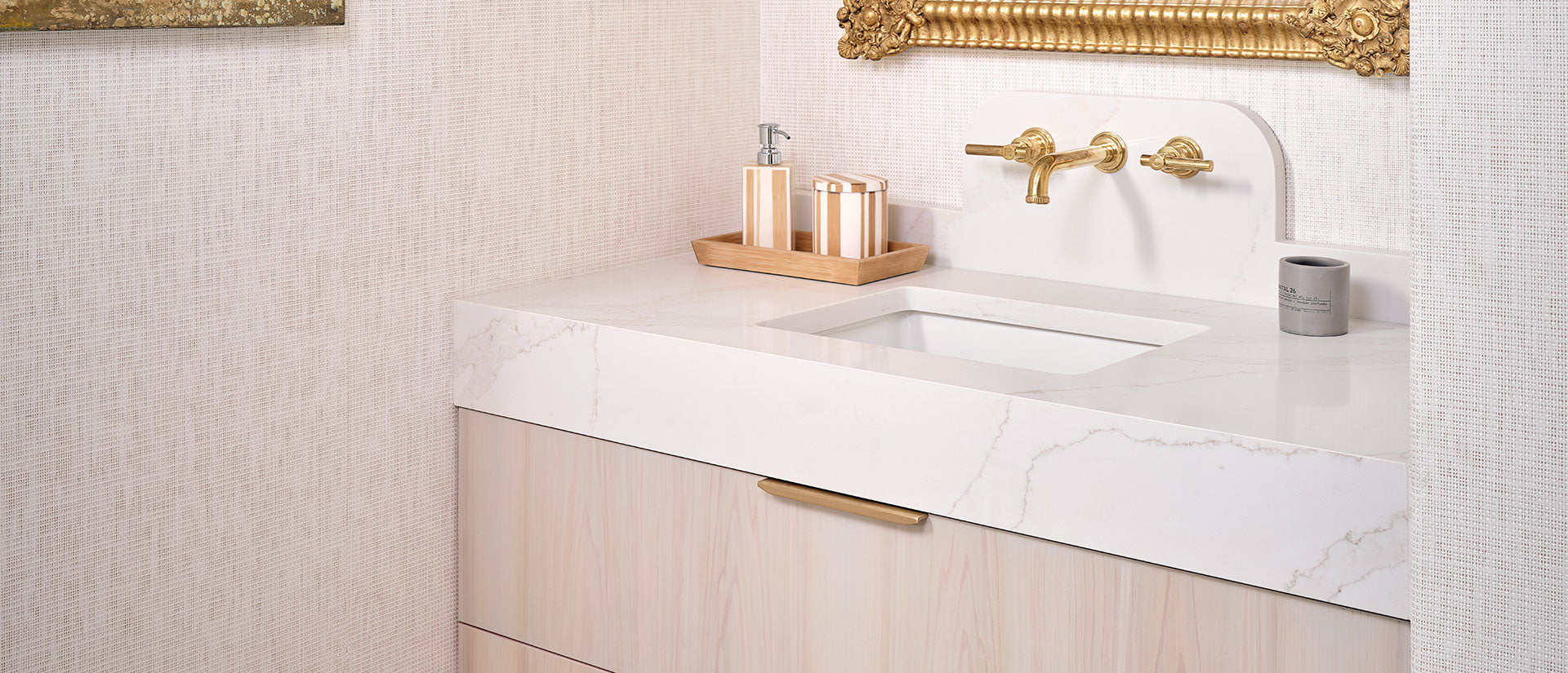 Calacatta Elysio by MSI Surfaces available at Aqua Kitchen