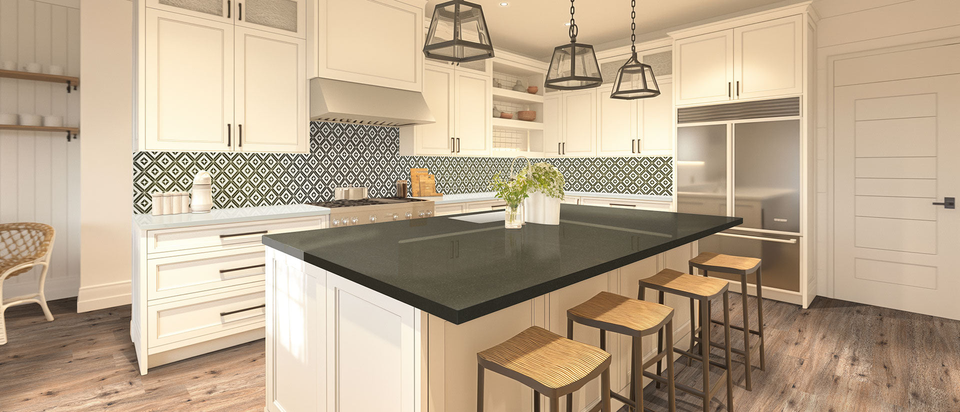 Calacatta Elysio by MSI Surfaces available at Aqua Kitchen