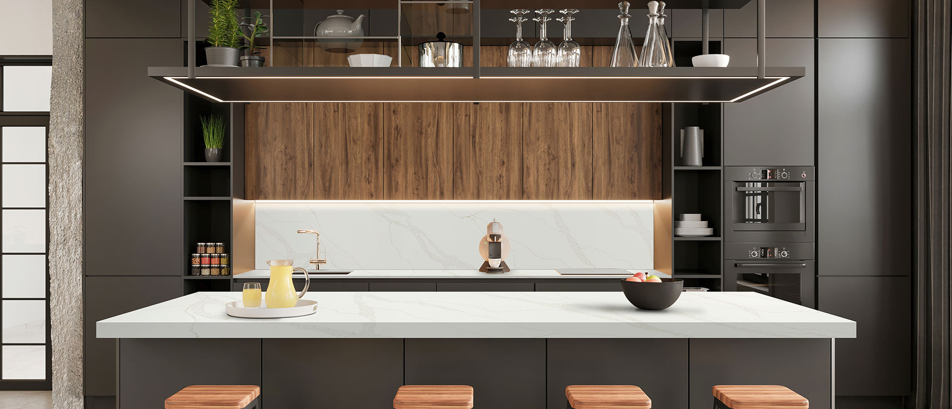 Calacatta Elysio by MSI Surfaces available at Aqua Kitchen