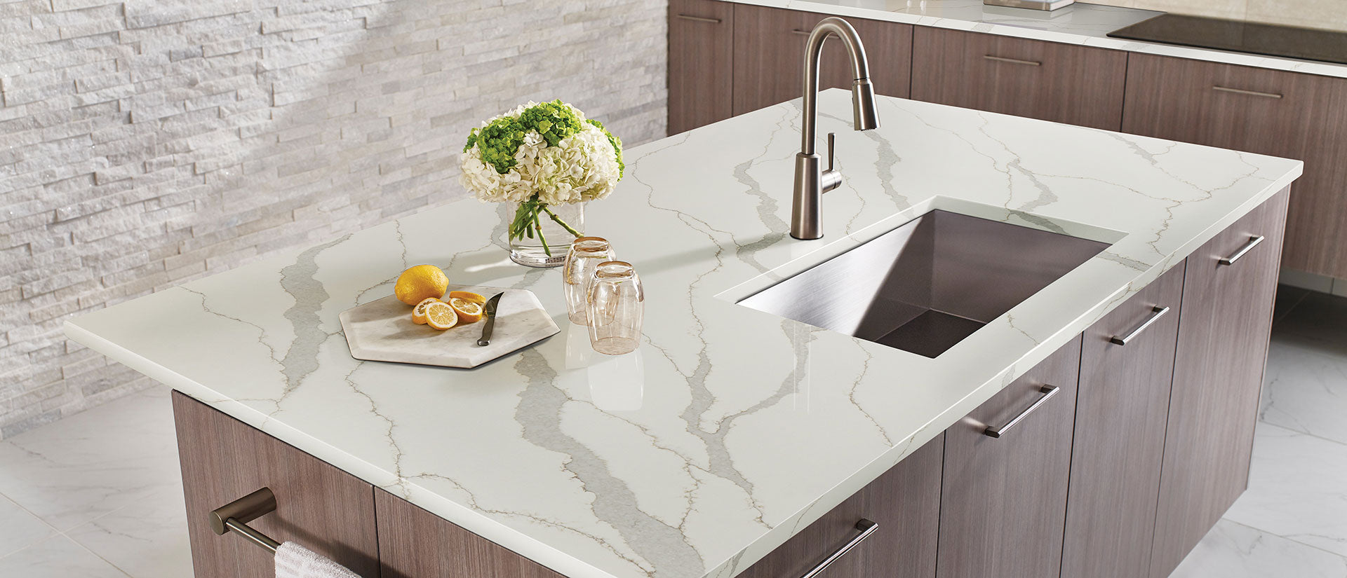 Calacatta Idillio by MSI Surfaces available at Aqua Kitchen