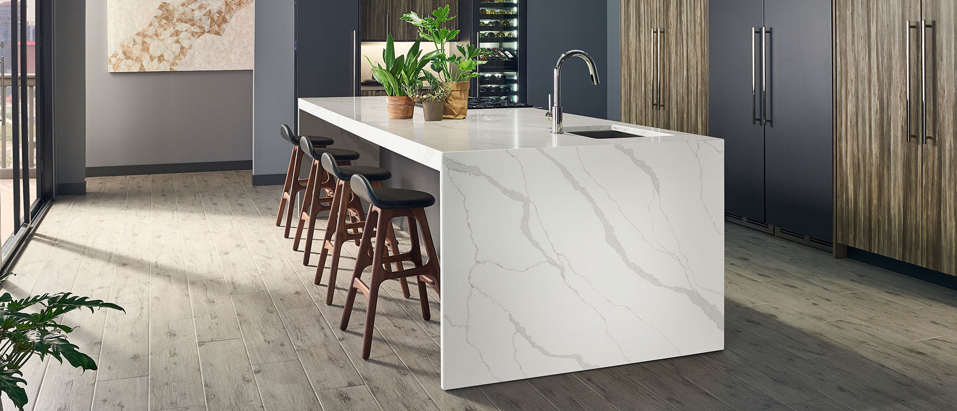 Calacatta Idillio by MSI Surfaces available at Aqua Kitchen