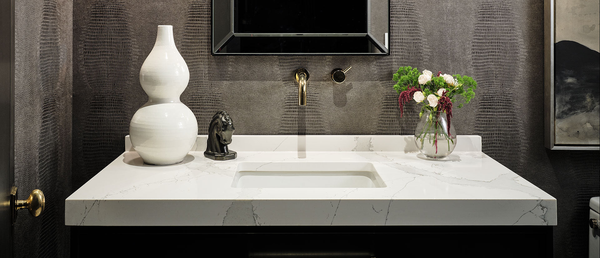 Calacatta Izaro by MSI Surfaces available at Aqua Kitchen