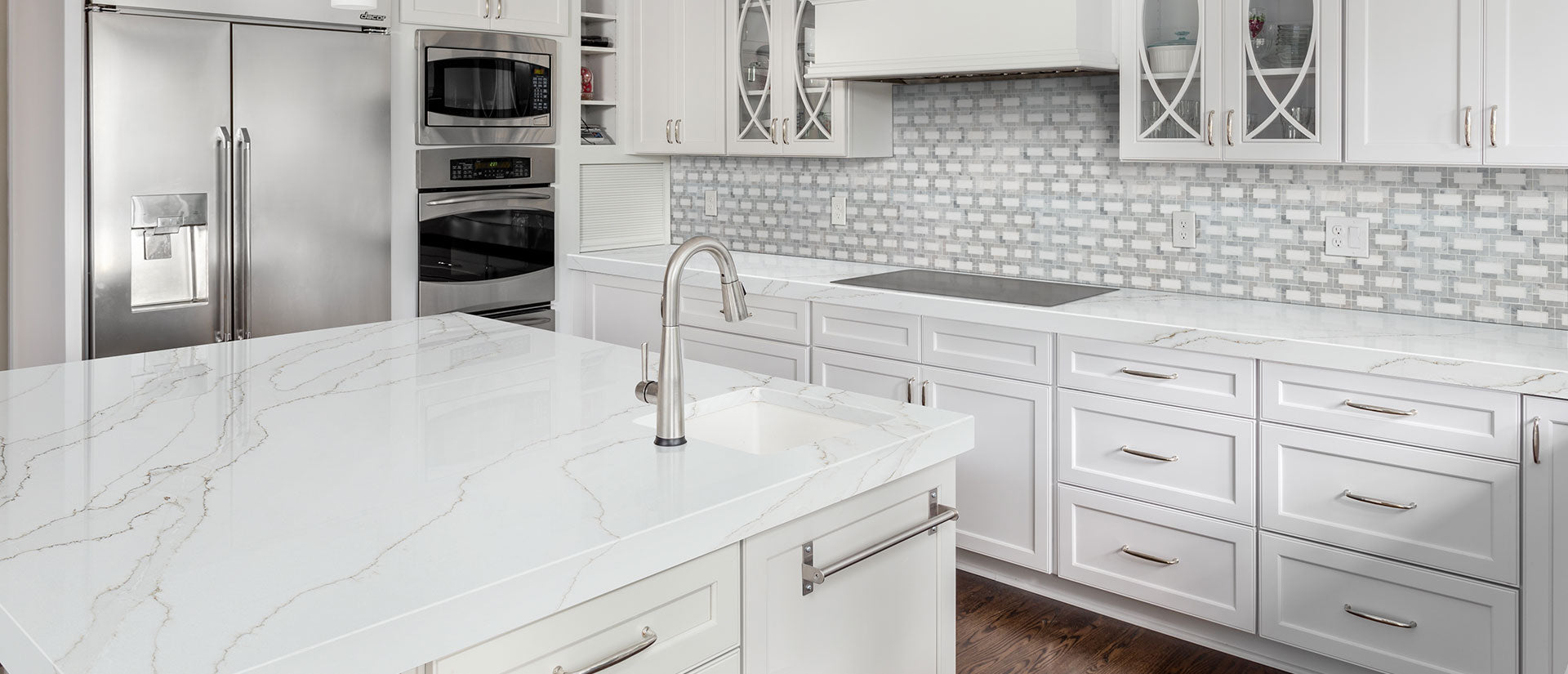 Calacatta Izaro by MSI Surfaces available at Aqua Kitchen