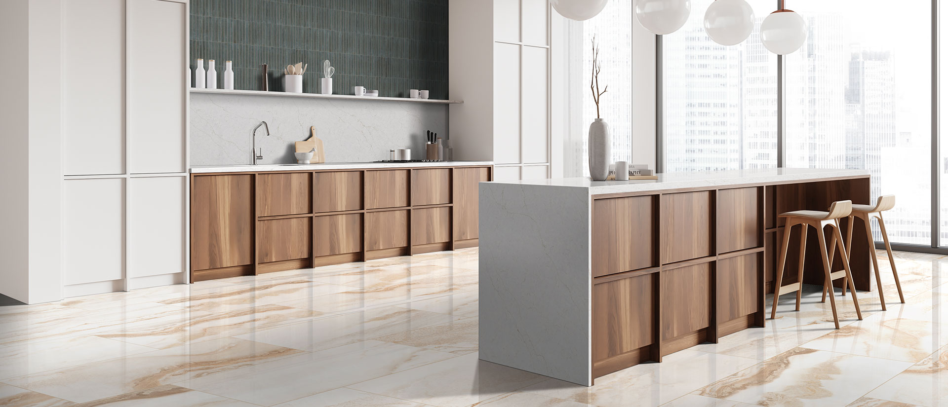 Calacatta Karmelo by MSI Surfaces available at Aqua Kitchen