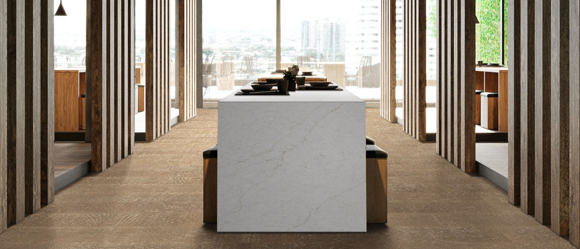 Calacatta Karmelo by MSI Surfaces available at Aqua Kitchen
