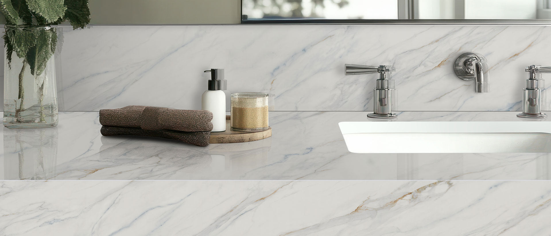 Calacatta Lapiza by MSI Surfaces available at Aqua Kitchen