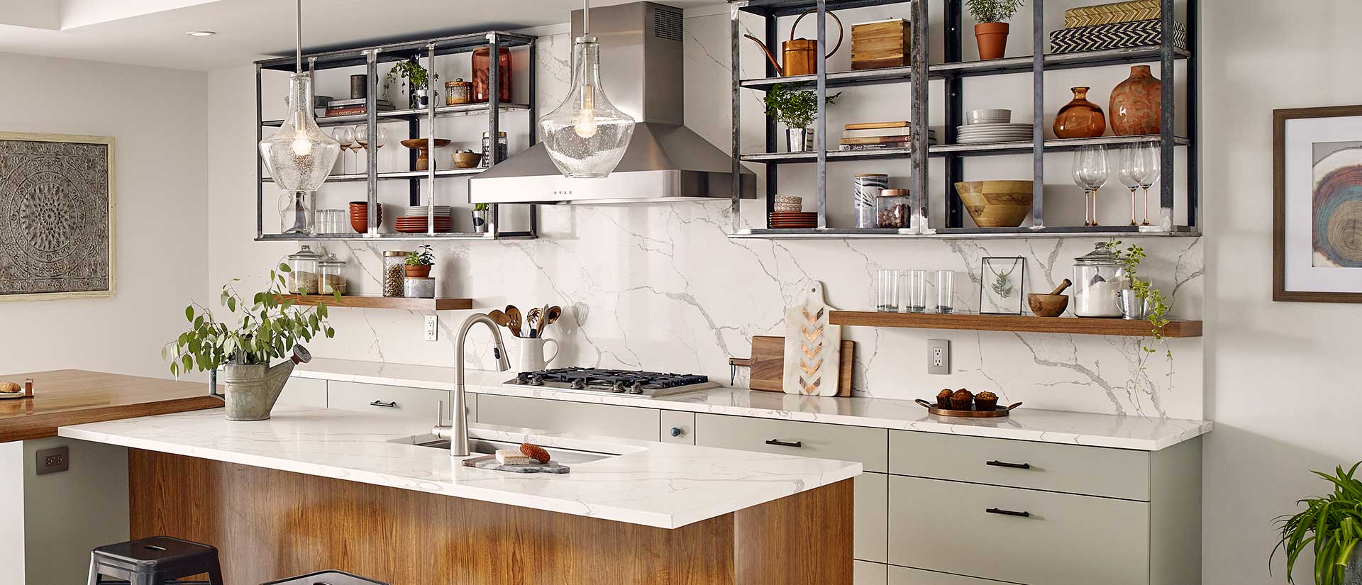 Calacatta Laza by MSI Surfaces available at Aqua Kitchen
