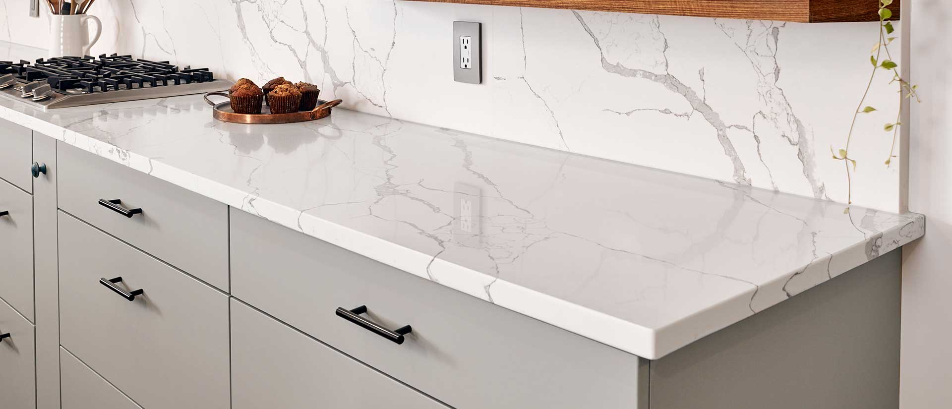 Calacatta Laza by MSI Surfaces available at Aqua Kitchen
