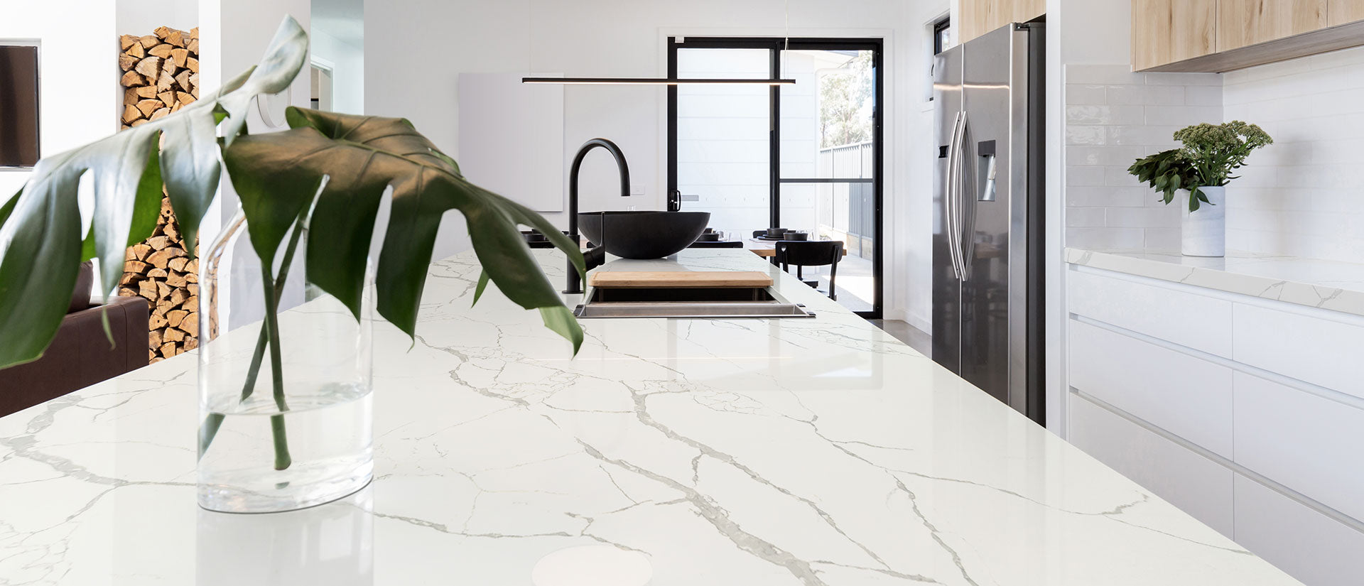 Calacatta Laza by MSI Surfaces available at Aqua Kitchen