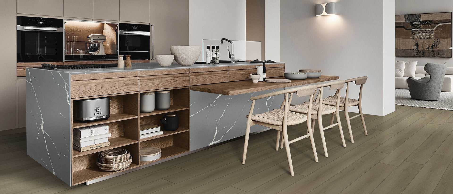 Calacatta Laza Grigio by MSI Surfaces available at Aqua Kitchen