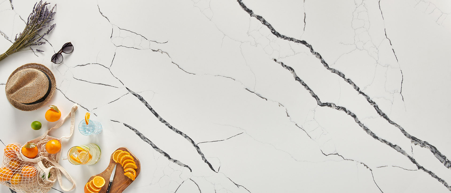 Calacatta Laza Night by MSI Surfaces available at Aqua Kitchen
