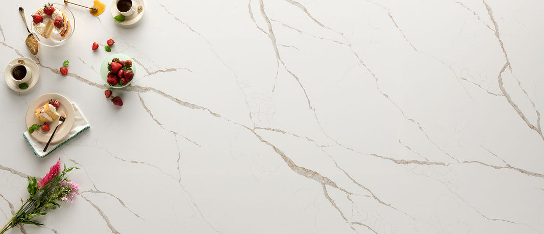 Calacatta Laza Oro by MSI Surfaces available at Aqua Kitchen