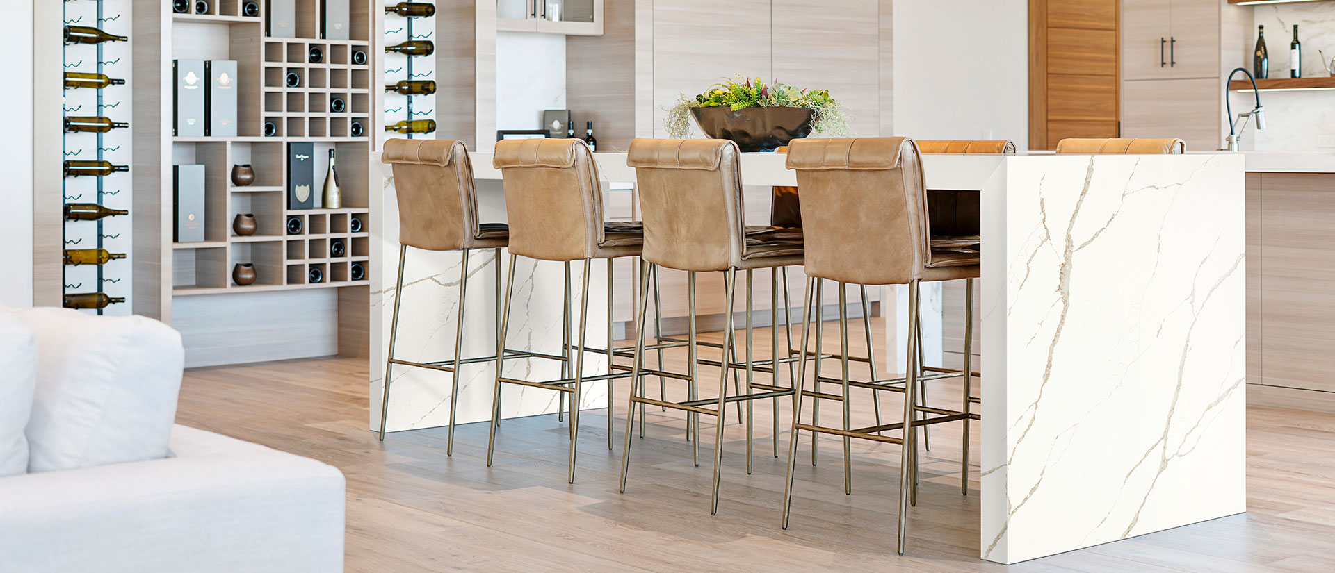 Calacatta Laza Oro by MSI Surfaces available at Aqua Kitchen
