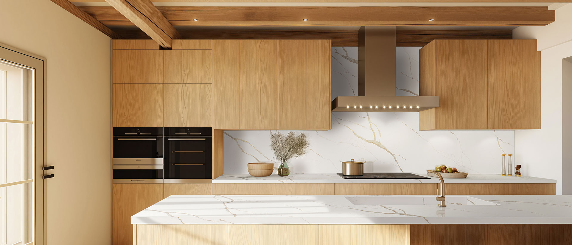 Calacatta Laza Oro by MSI Surfaces available at Aqua Kitchen