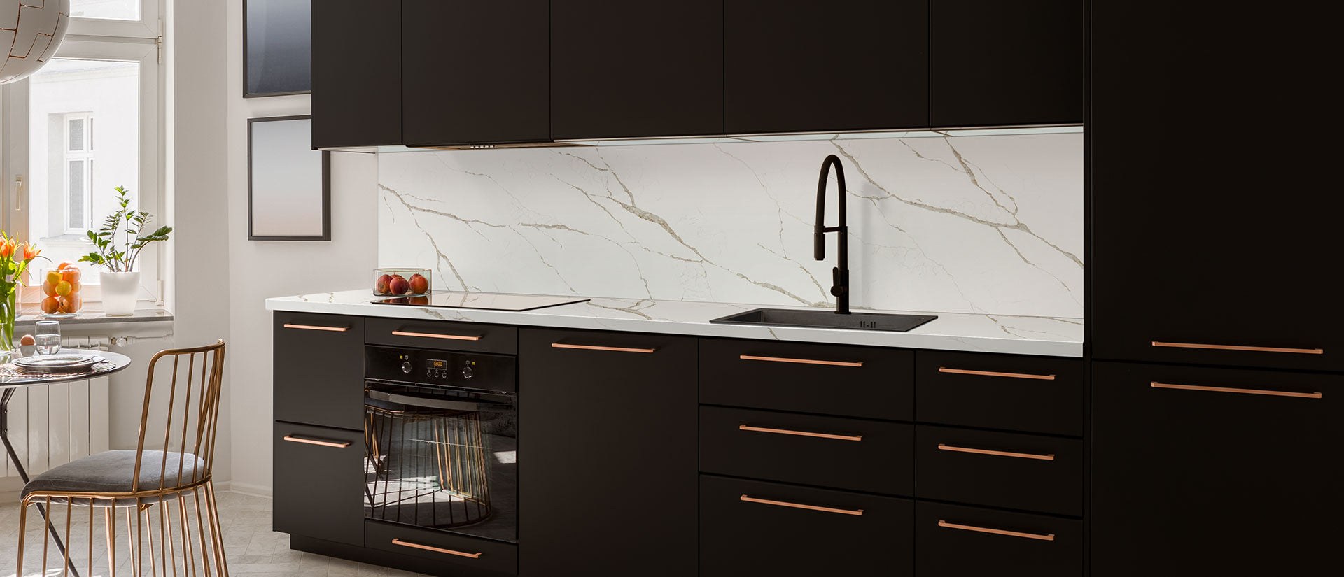 Calacatta Laza Oro by MSI Surfaces available at Aqua Kitchen