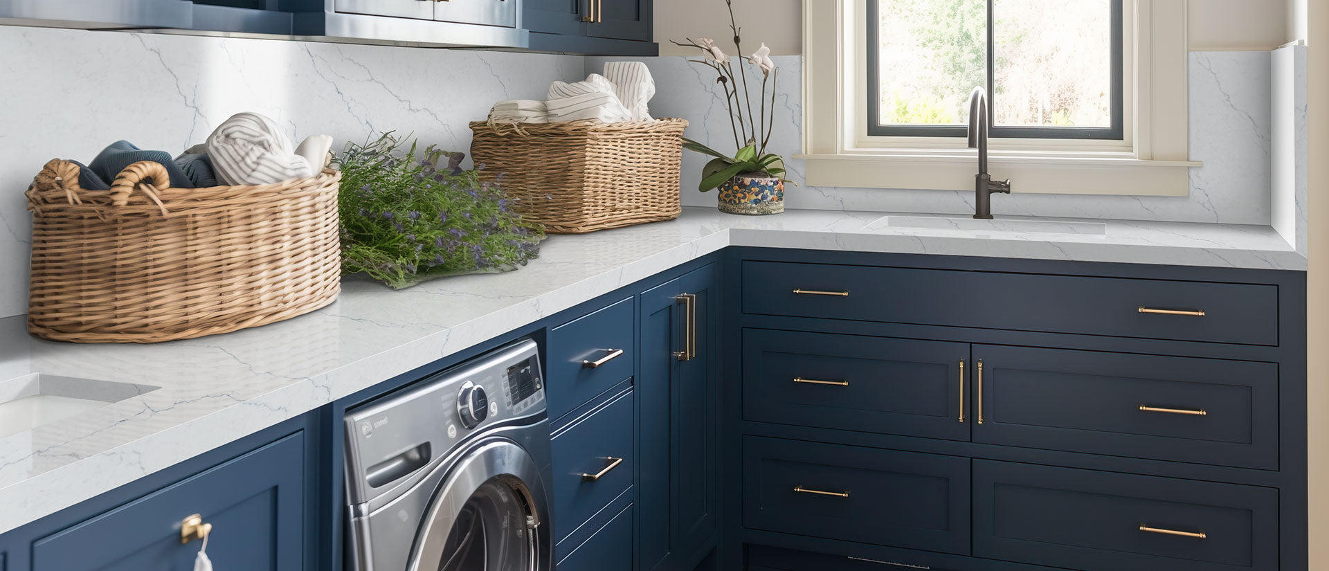Calacatta Miraggio Cielo by MSI Surfaces available at Aqua Kitchen