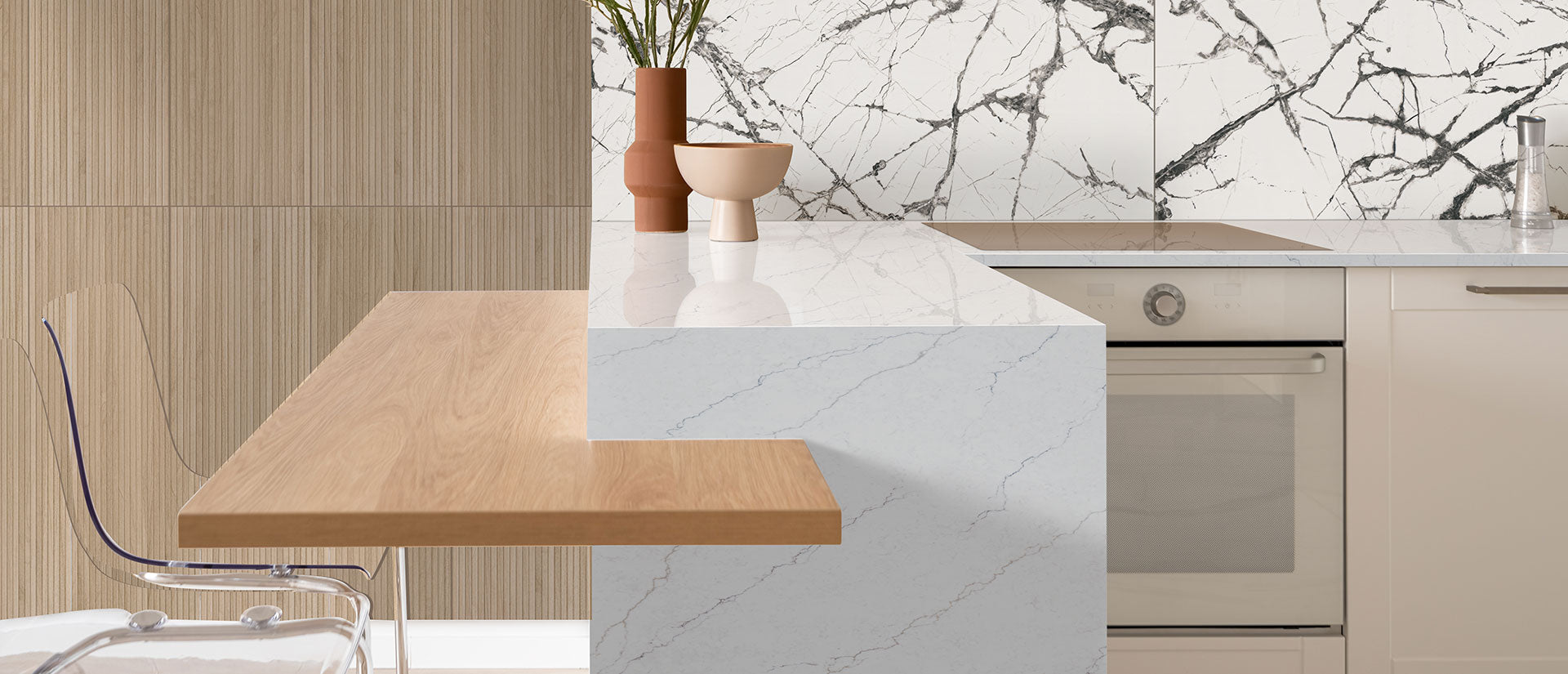 Calacatta Miraggio Cielo by MSI Surfaces available at Aqua Kitchen