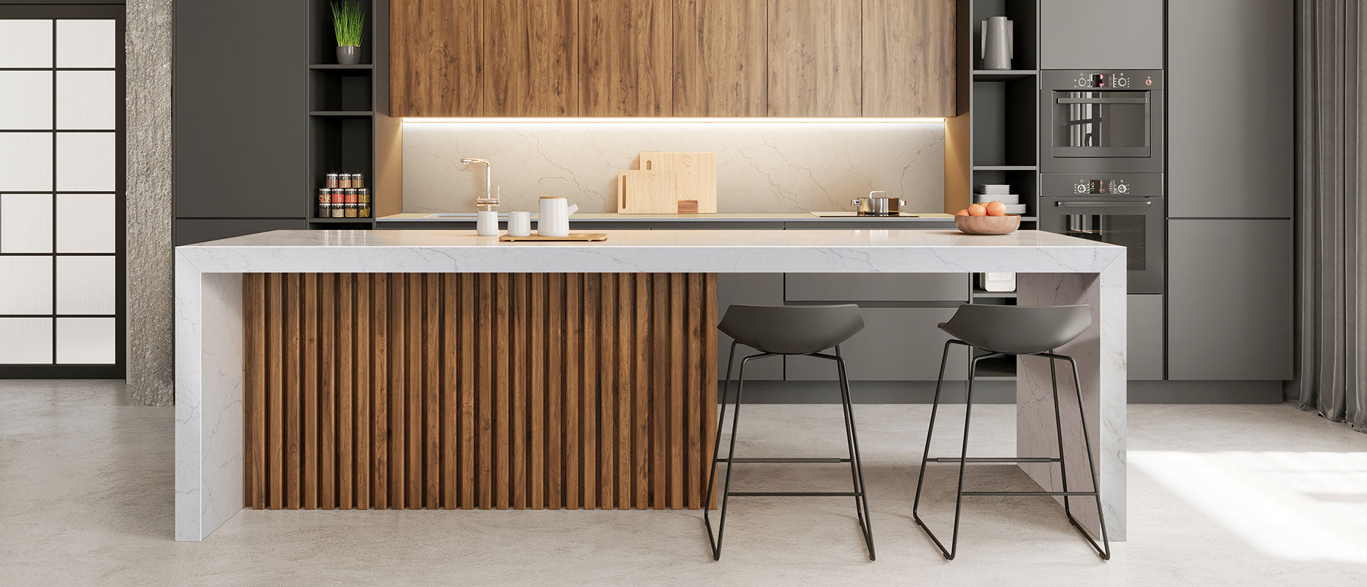 Calacatta Miraggio Duo by MSI Surfaces available at Aqua Kitchen
