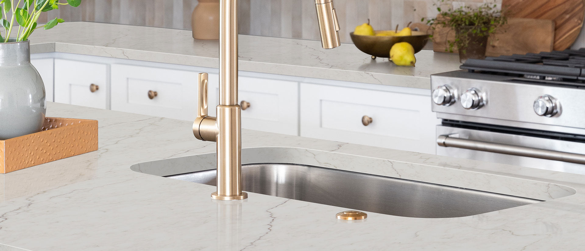 Calacatta Miraggio Sienna by MSI Surfaces available at Aqua Kitchen