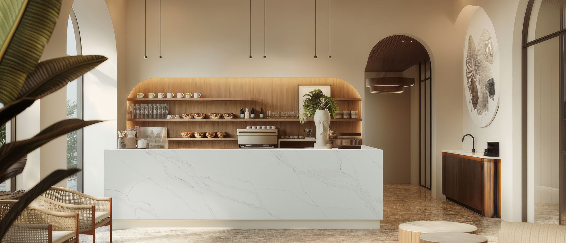 Calacatta Safyra by MSI Surfaces available at Aqua Kitchen
