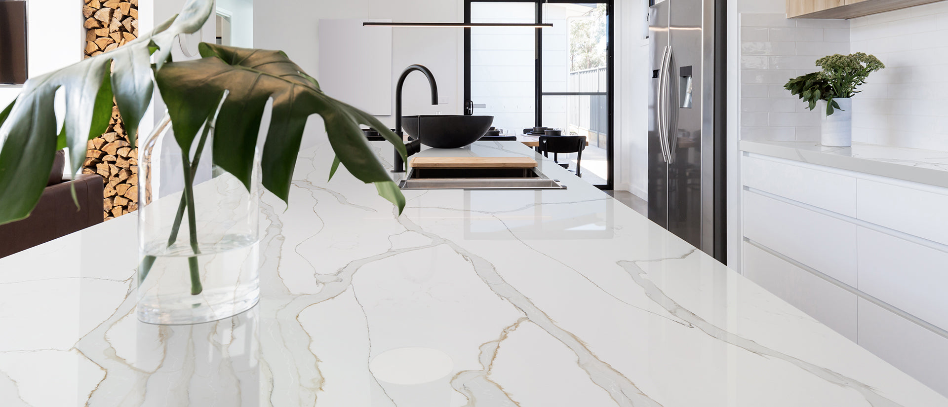 Calacatta Solessio by MSI Surfaces available at Aqua Kitchen