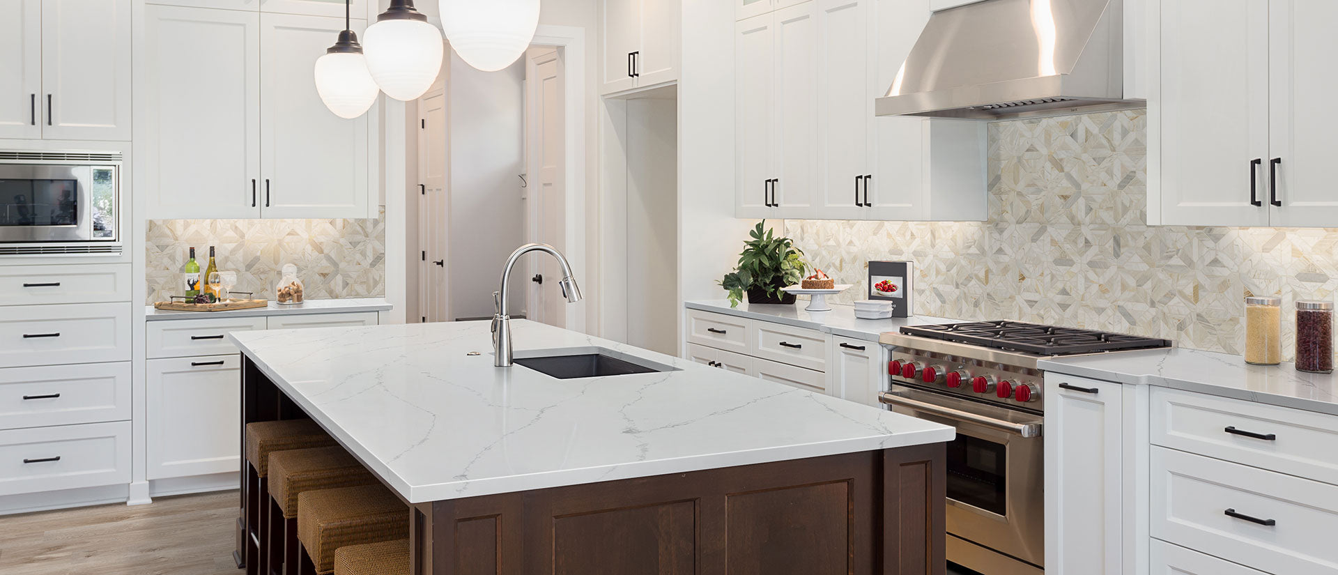 Calacatta Ultra by MSI Surfaces available at Aqua Kitchen