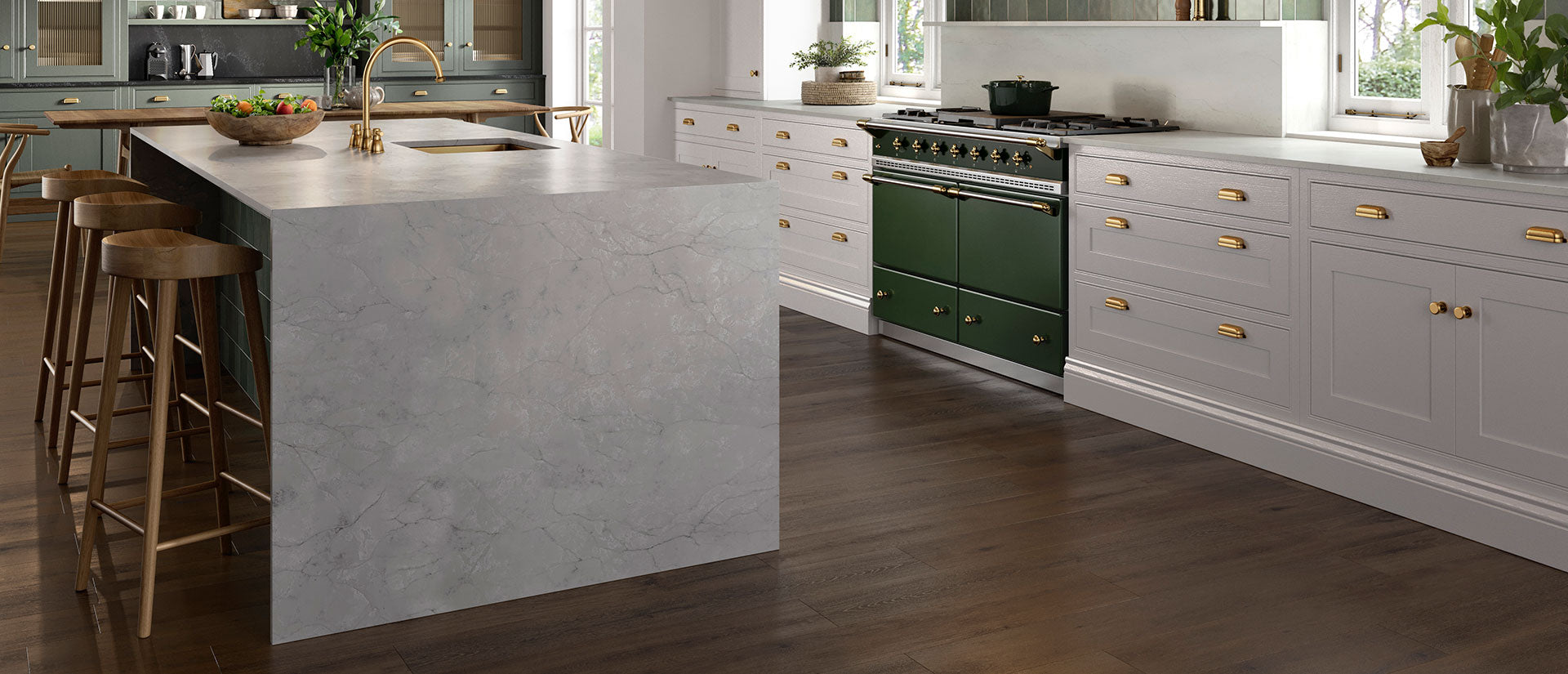 Calacatta Versailles by MSI Surfaces available at Aqua Kitchen