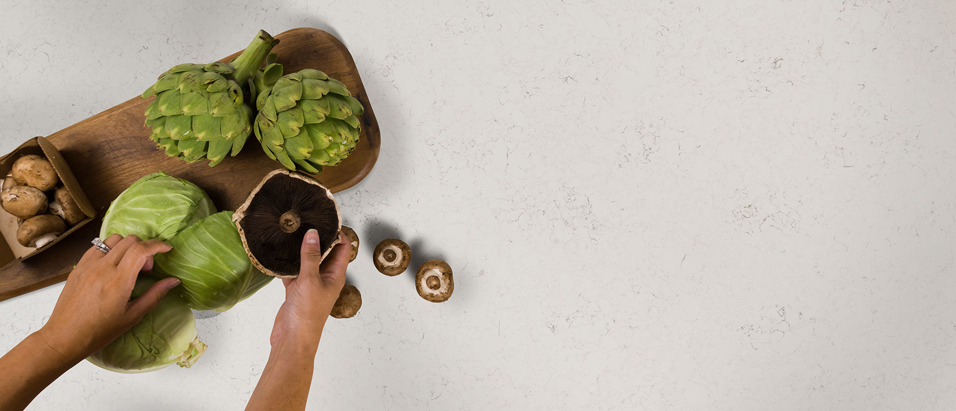 Carrara Marmi by MSI Surfaces available at Aqua Kitchen