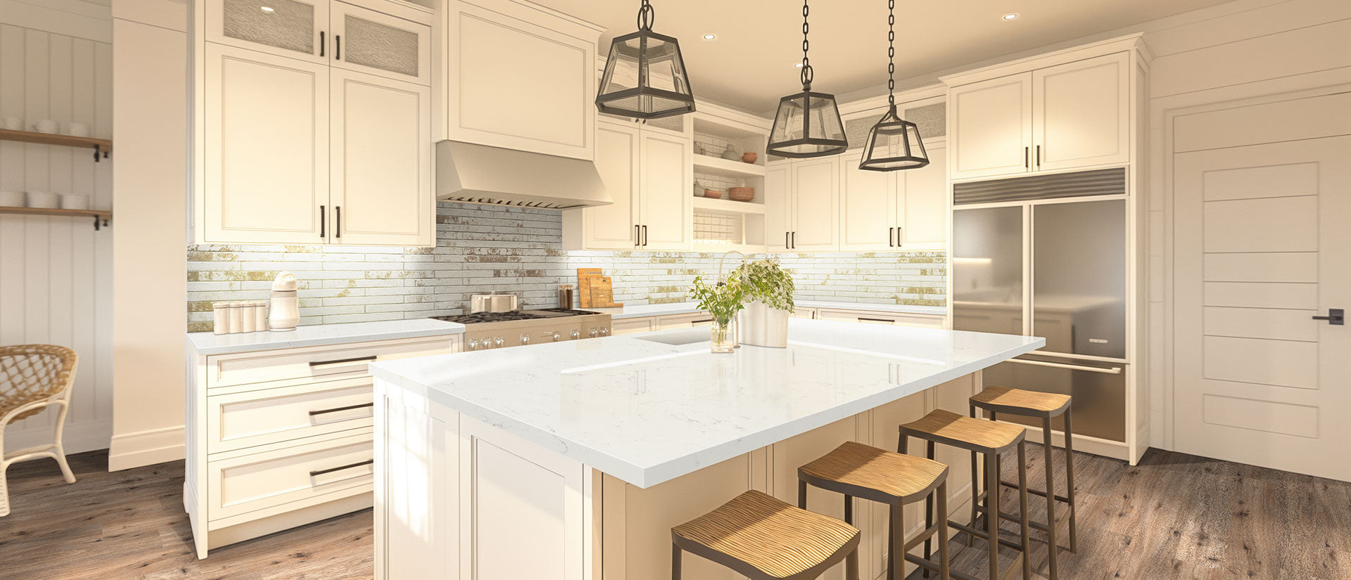 Carrara Morro by MSI Surfaces available at Aqua Kitchen