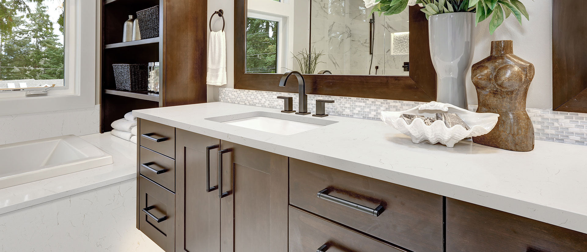 Carrara Trigato by MSI Surfaces available at Aqua Kitchen