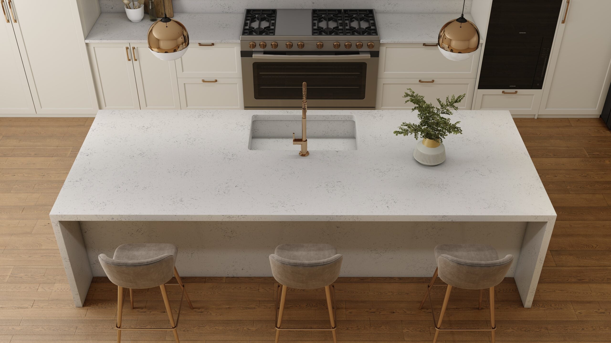 Carrara Vario® by Pental Quartz available at Aqua Kitchen