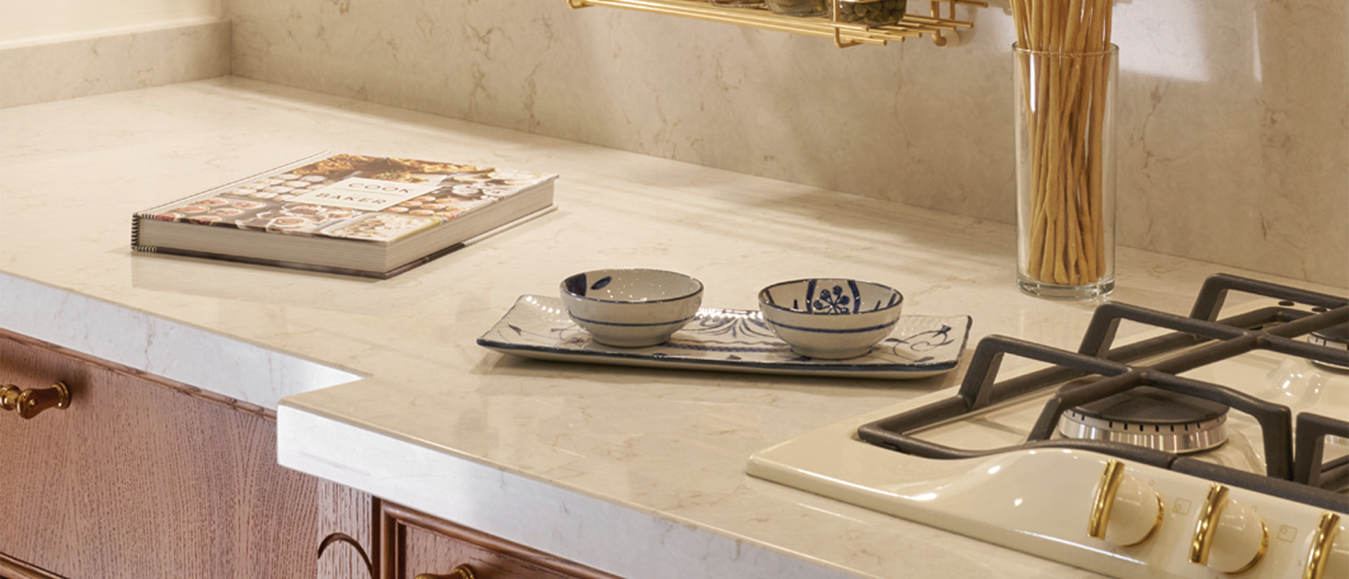 Cashmere Taj by MSI Surfaces available at Aqua Kitchen