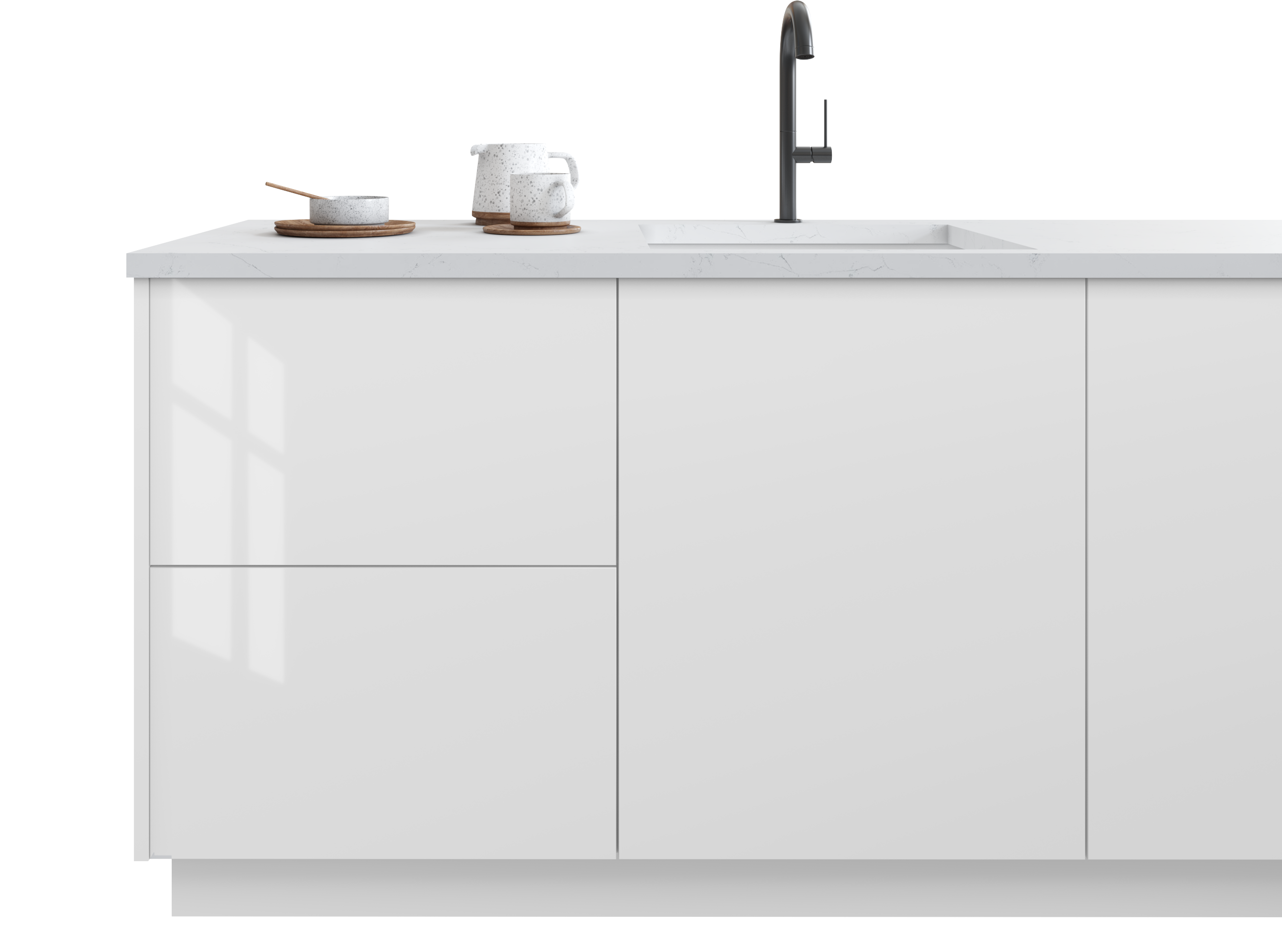 Catalina - Bianco Gloss by Fabuwood available at Aqua Kitchen
