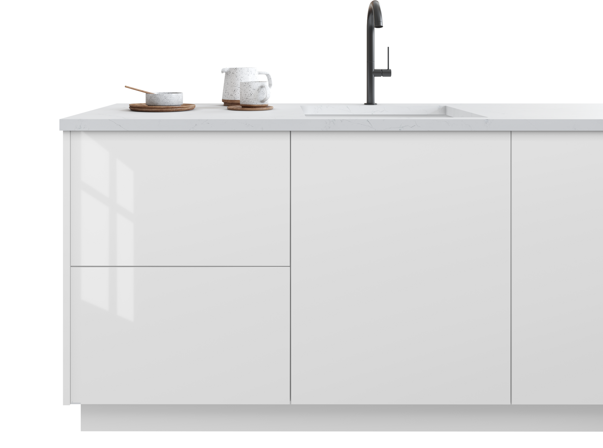 Catalina - Bianco Gloss by Fabuwood available at Aqua Kitchen