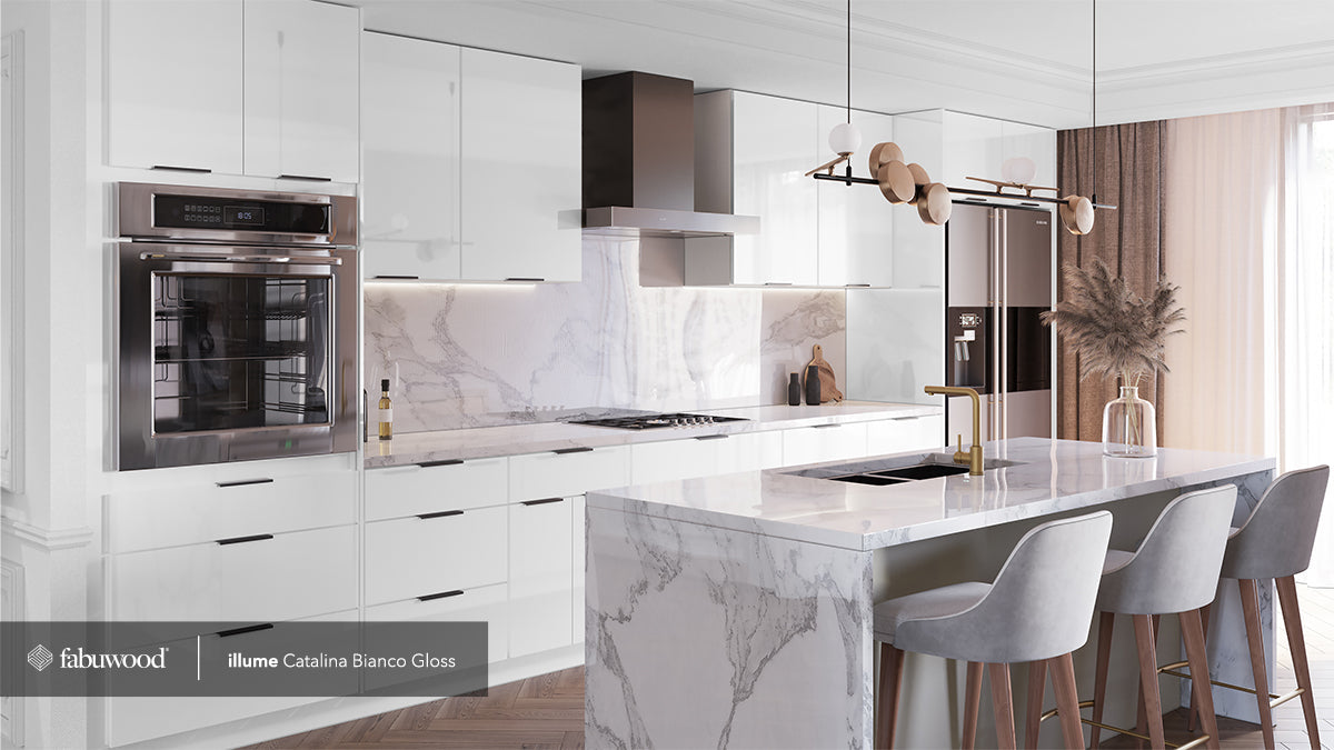 Catalina - Bianco Gloss by Fabuwood available at Aqua Kitchen