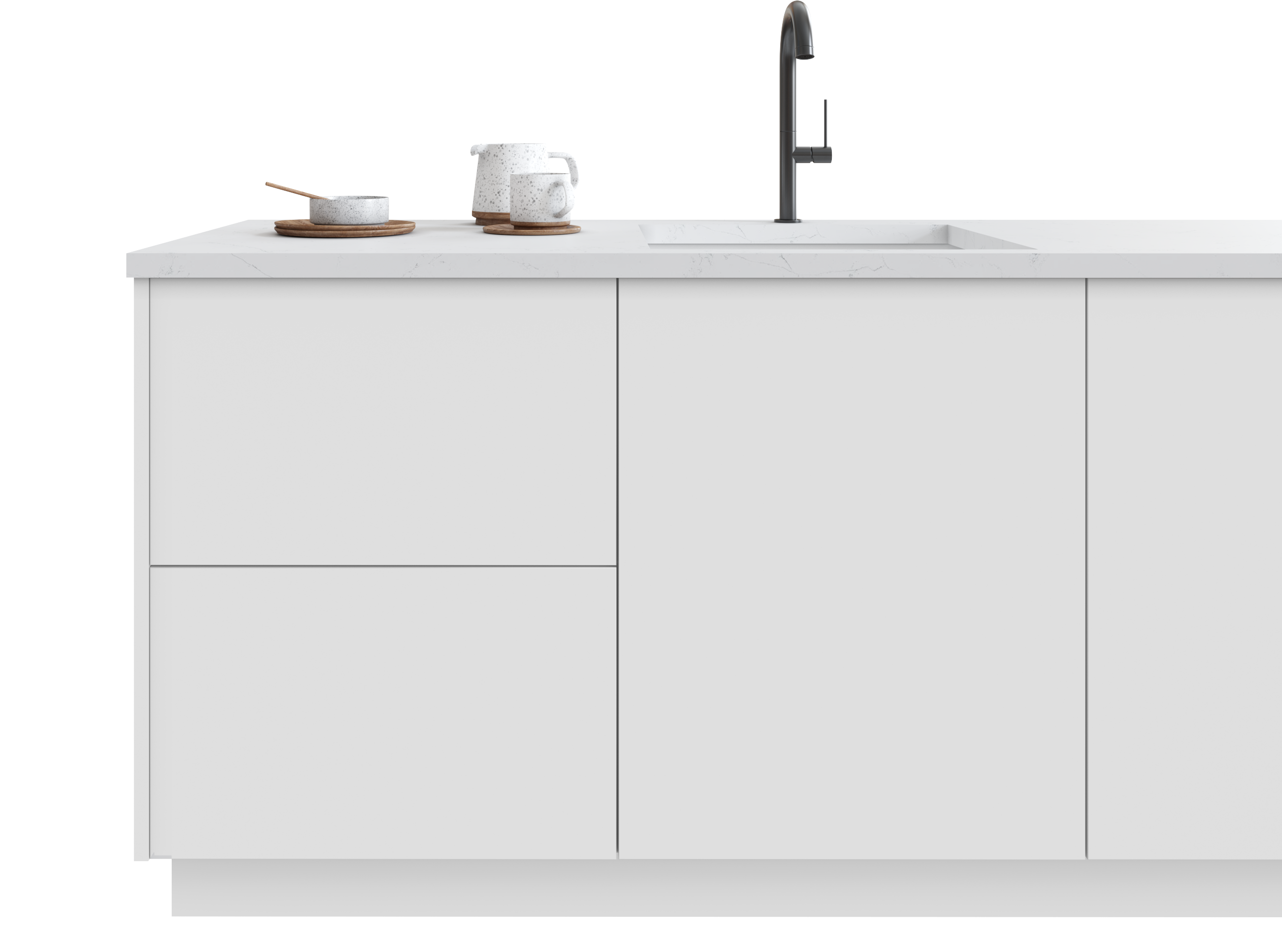 Catalina - Bianco Matte by Fabuwood available at Aqua Kitchen