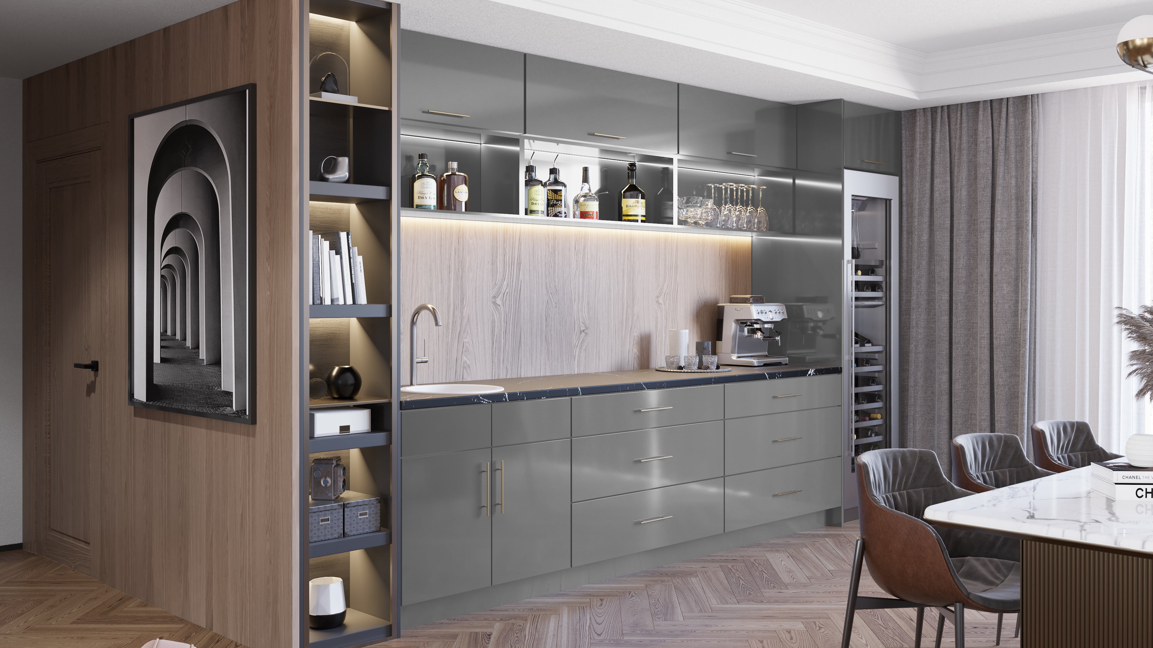 Catalina - Como Ash 2 by Fabuwood available at Aqua Kitchen