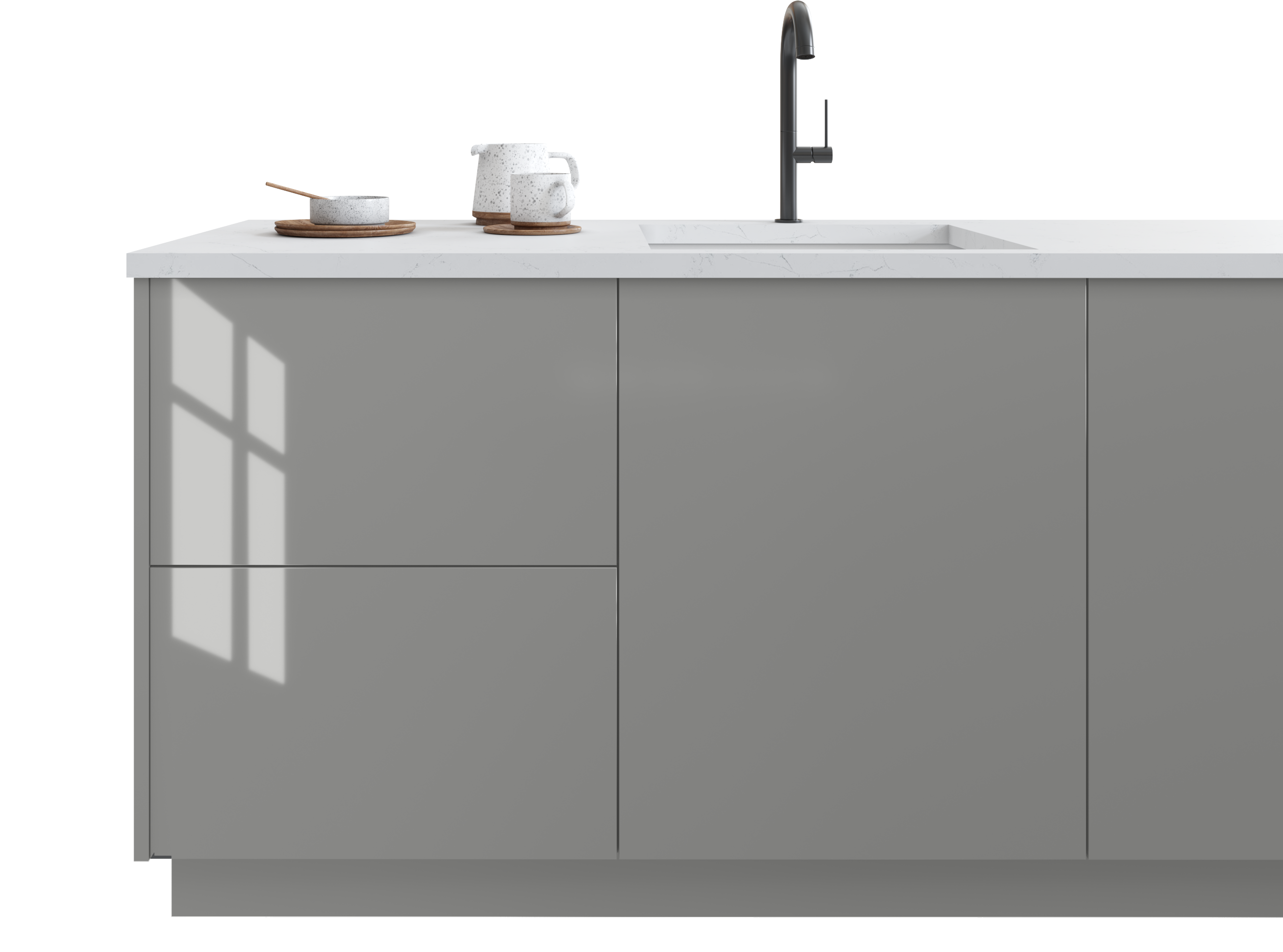 Catalina - Grigio Gloss by Fabuwood available at Aqua Kitchen