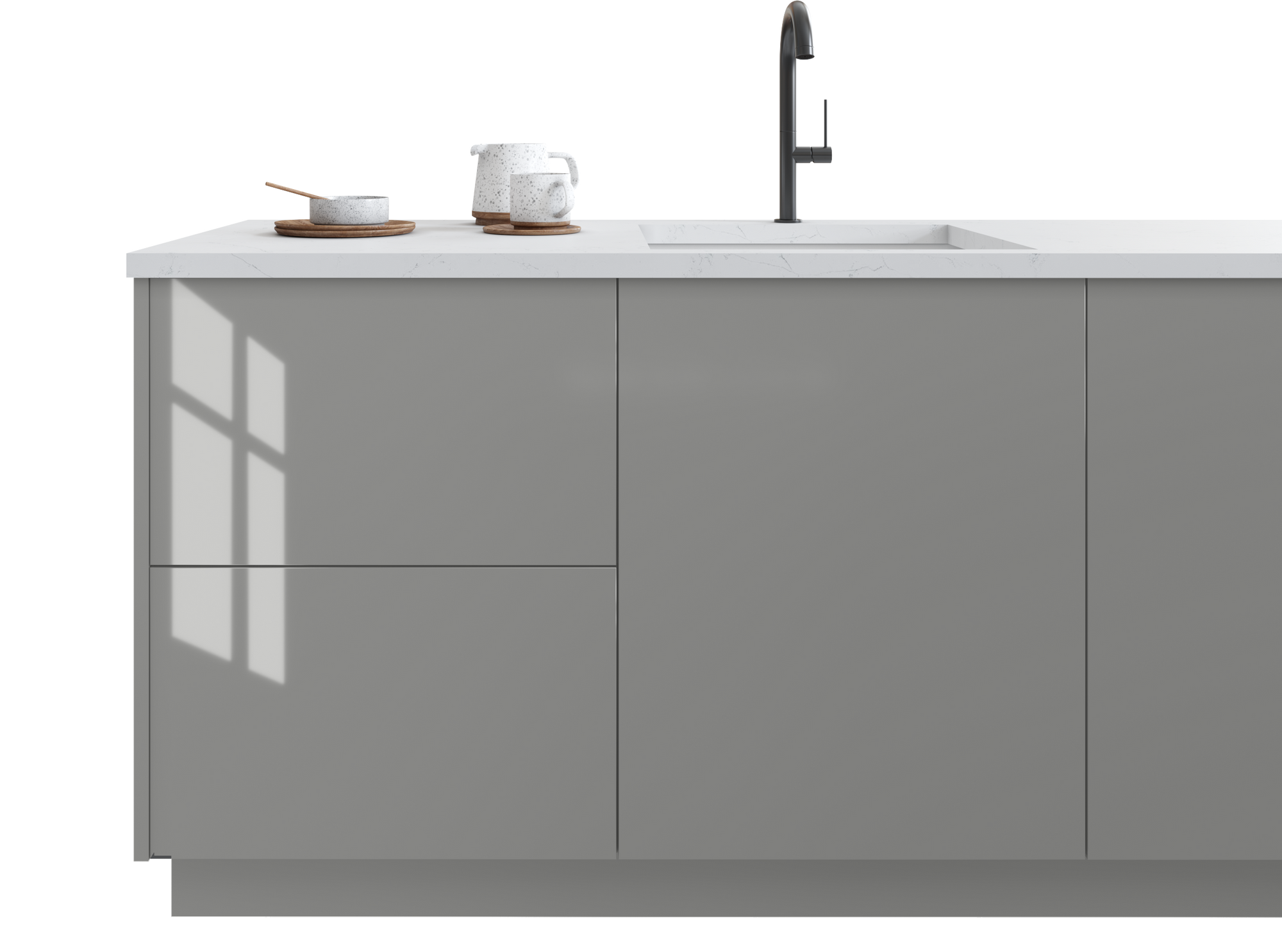 Catalina - Grigio Gloss by Fabuwood available at Aqua Kitchen