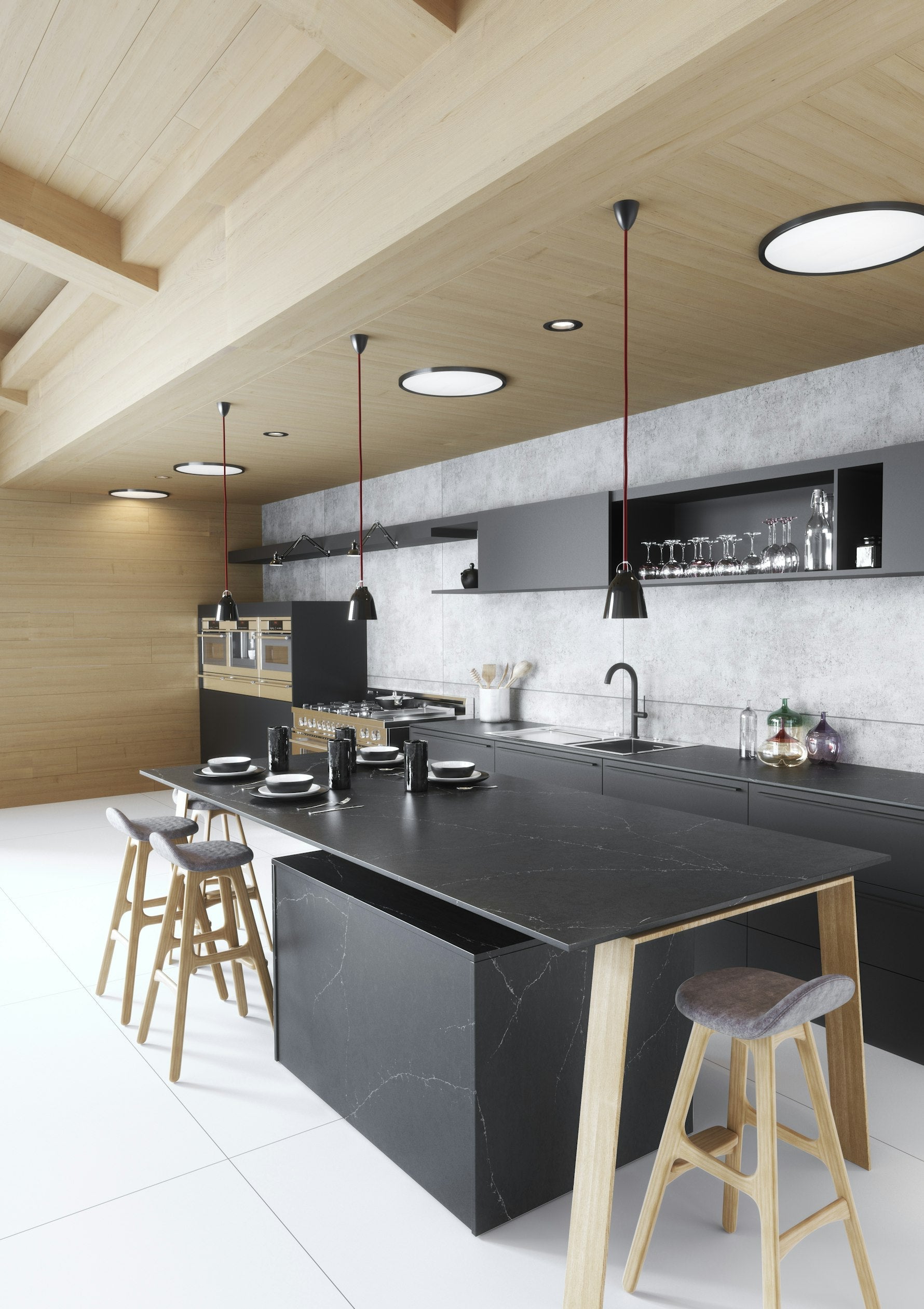 Charcoal Soapstone by Silestone available at Aqua Kitchen
