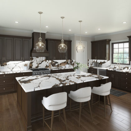 Chiara Cascade® by Pental Quartz available at Aqua Kitchen