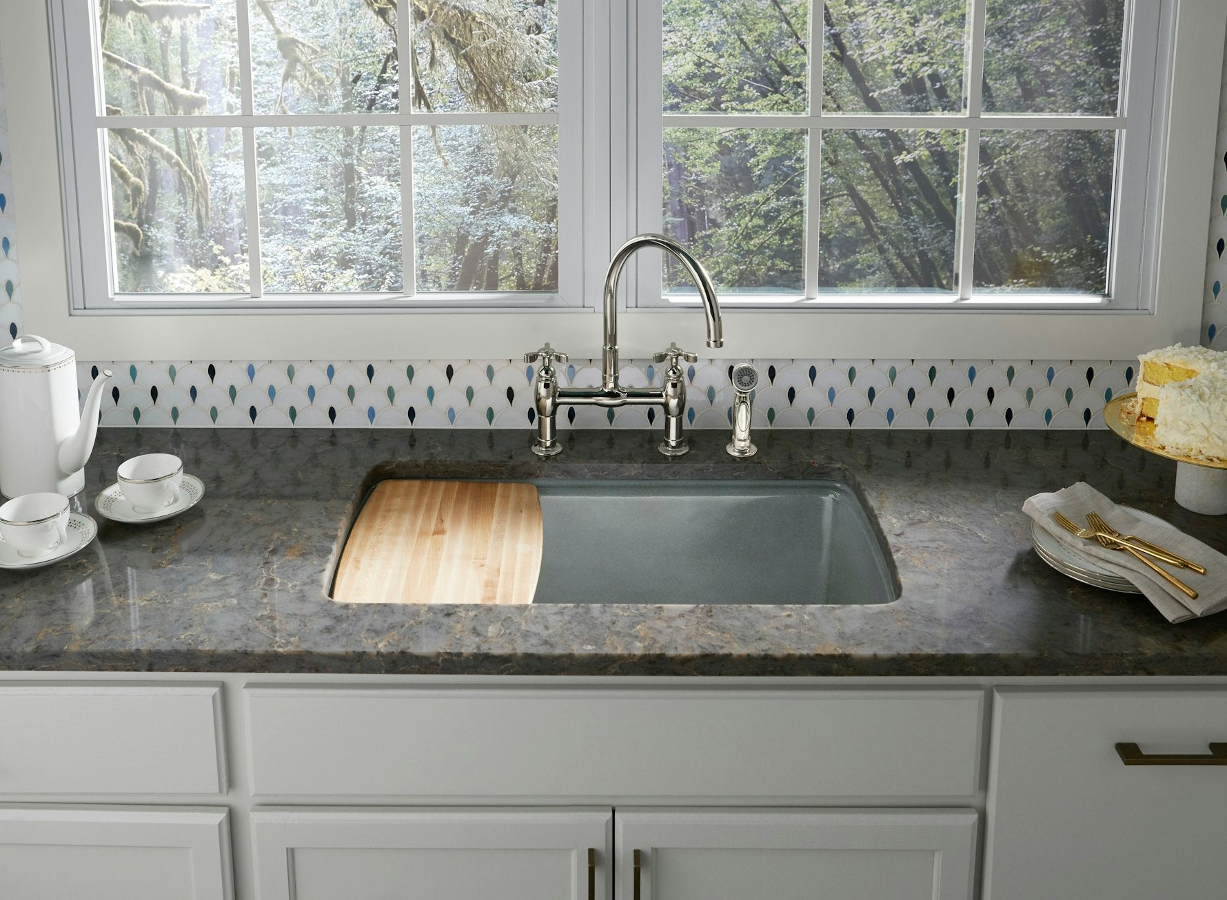 Copper Mist by Silestone available at Aqua Kitchen