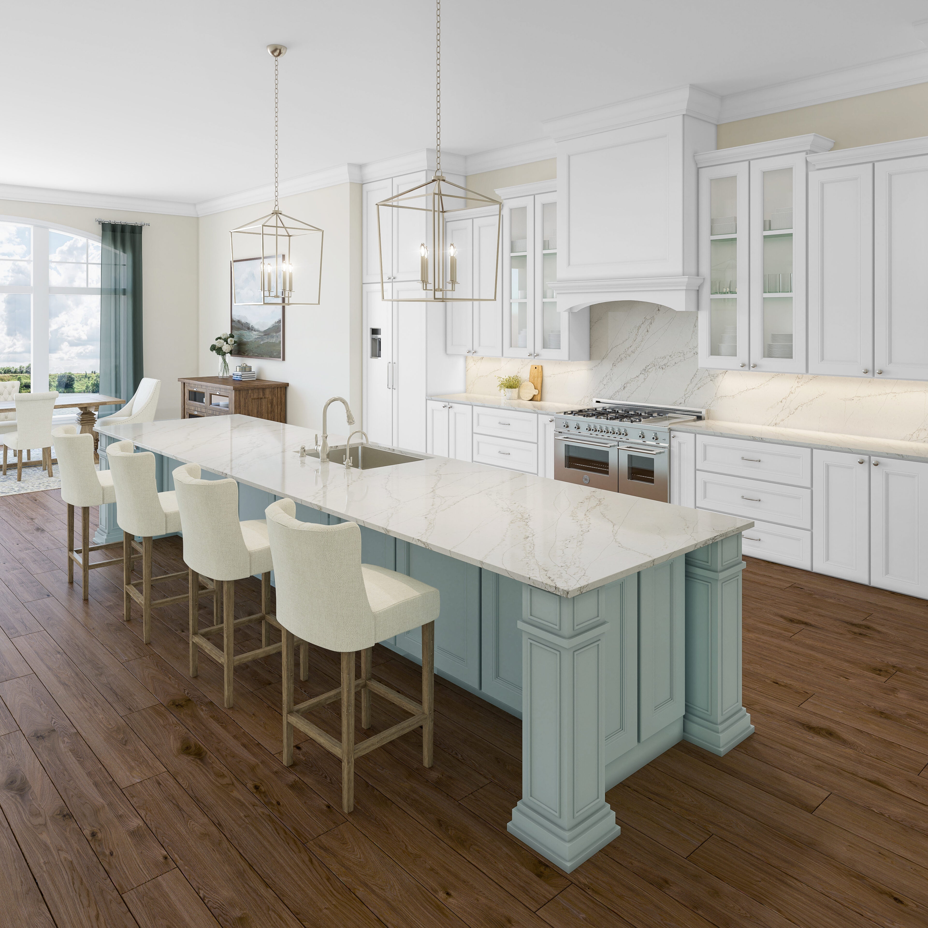 Crema Claret® by Pental Quartz available at Aqua Kitchen