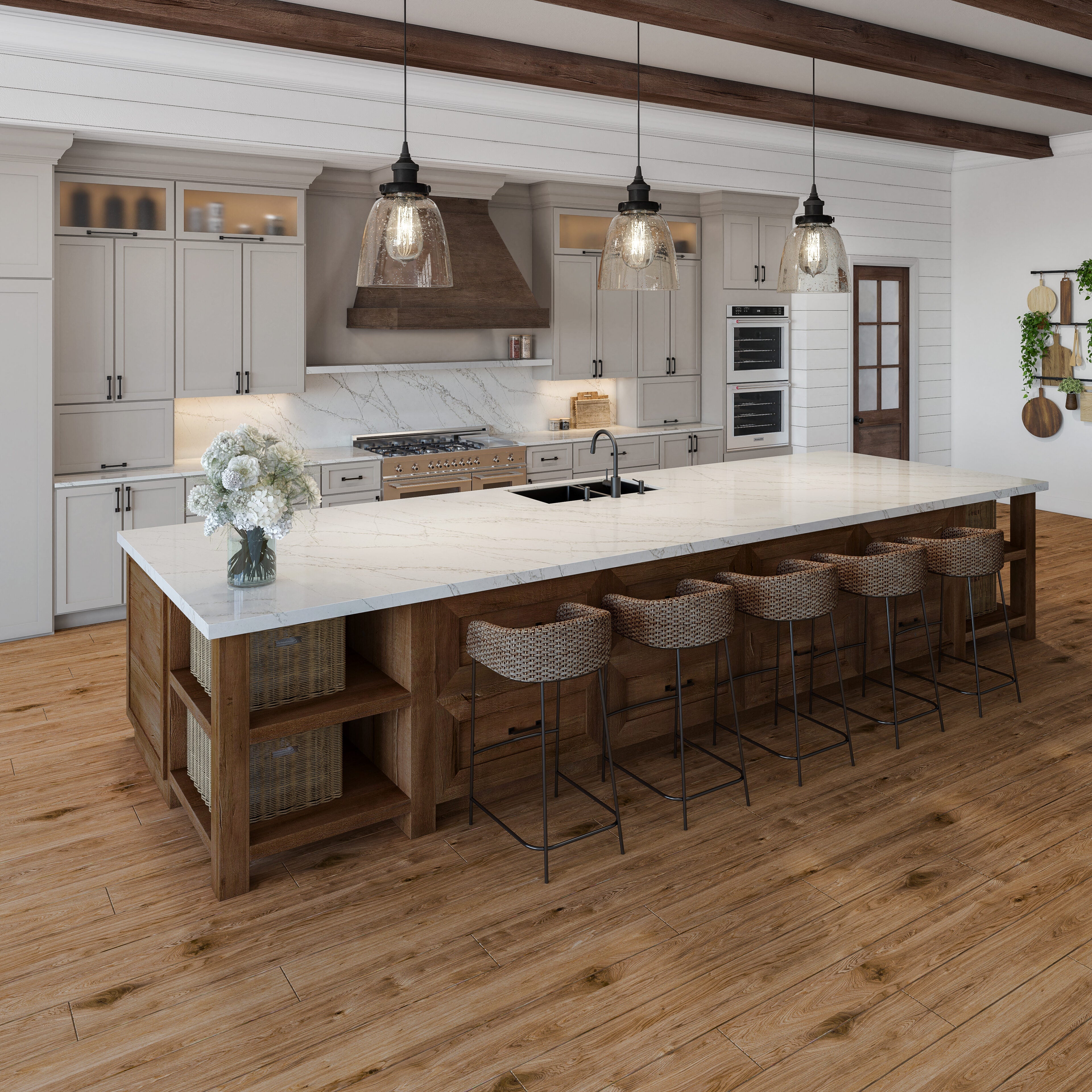 Crema Claret® by Pental Quartz available at Aqua Kitchen