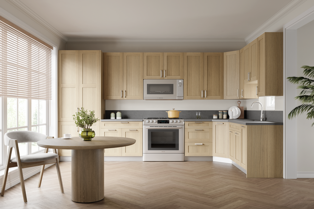 Rift Cut White Oak (Shaker) by Golden Home Global available at Aqua Kitchen