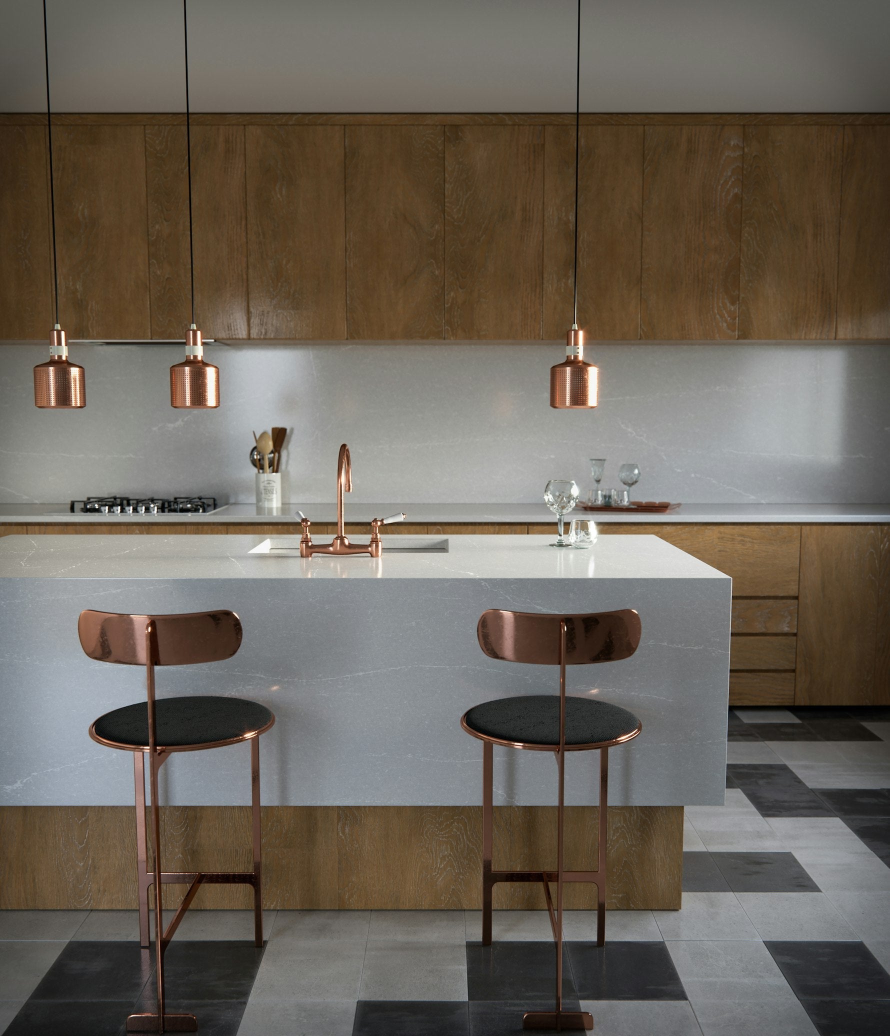 Desert Silver by Silestone available at Aqua Kitchen