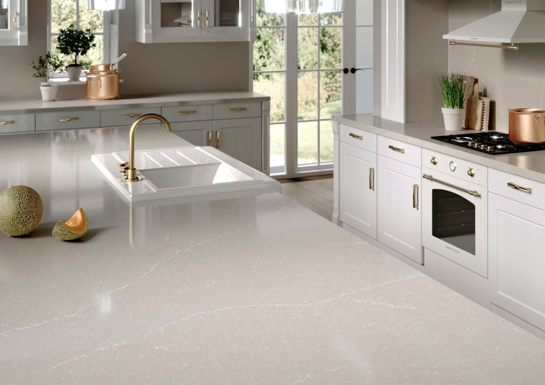 Desert Silver by Silestone available at Aqua Kitchen