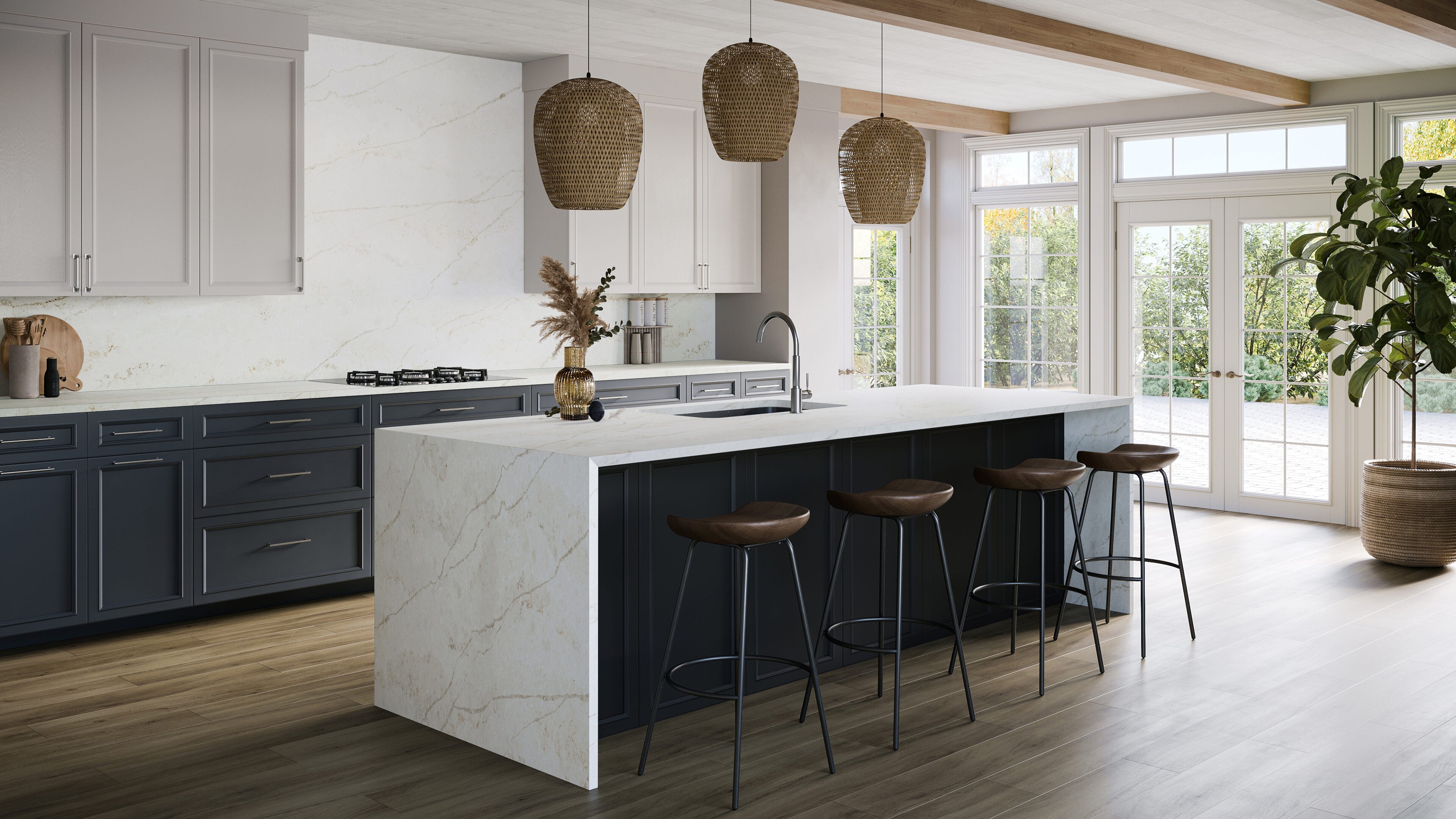 Elara by Pental Quartz available at Aqua Kitchen