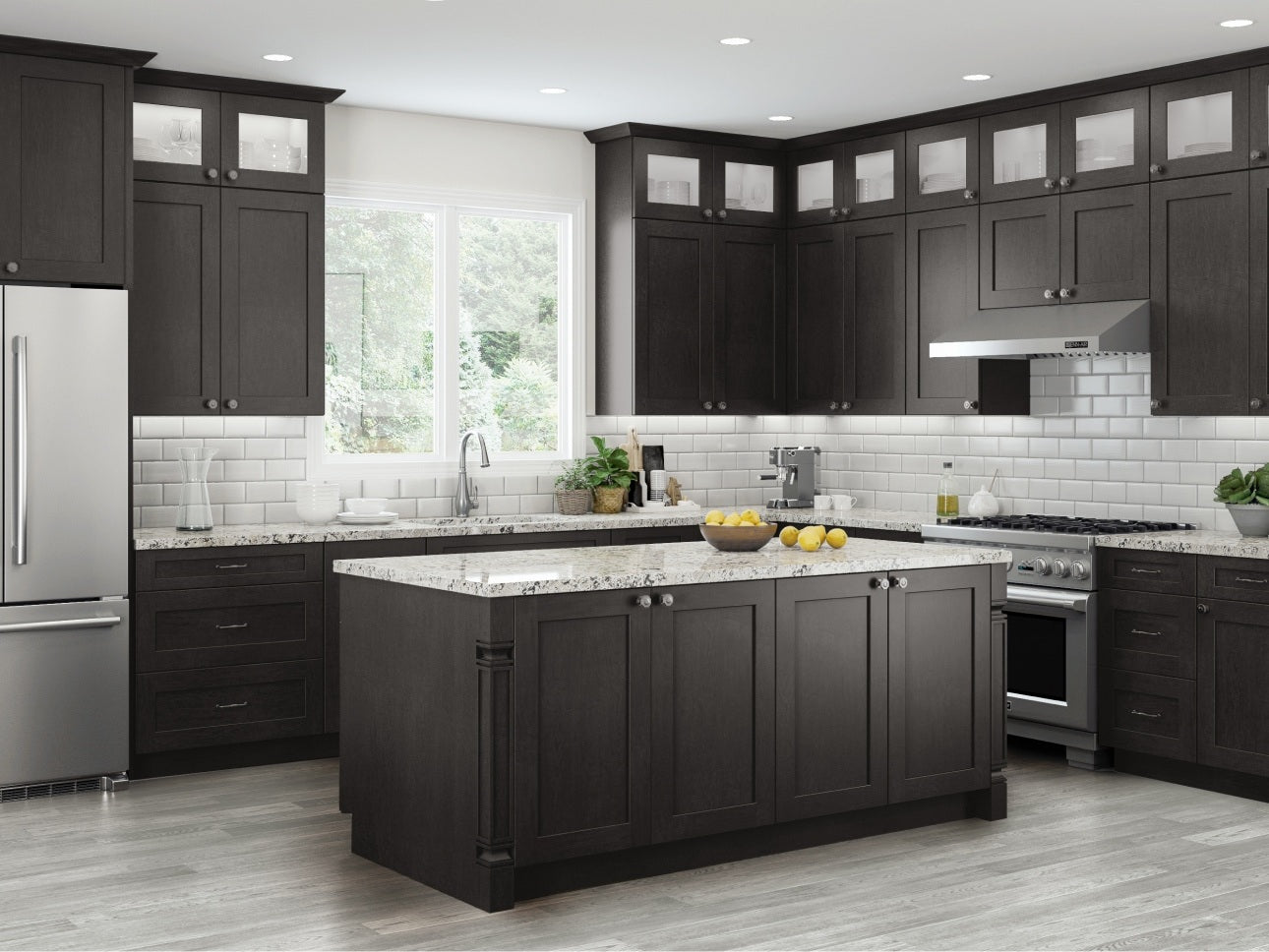 Elegant - Black by CNC Cabinetry available at Aqua Kitchen